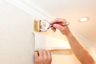 Pose de papier peint à Saint-Dier-d'Auvergne — revêtements muraux et toiles de verre